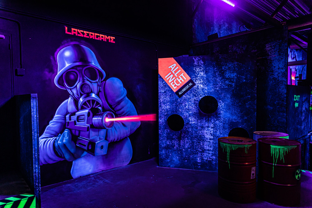 Lasergame in de oude oliefabriek bij All in Echt – sfeerbeeld 6